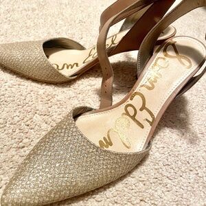 Sam Edelman sparkly heels with ankle strap